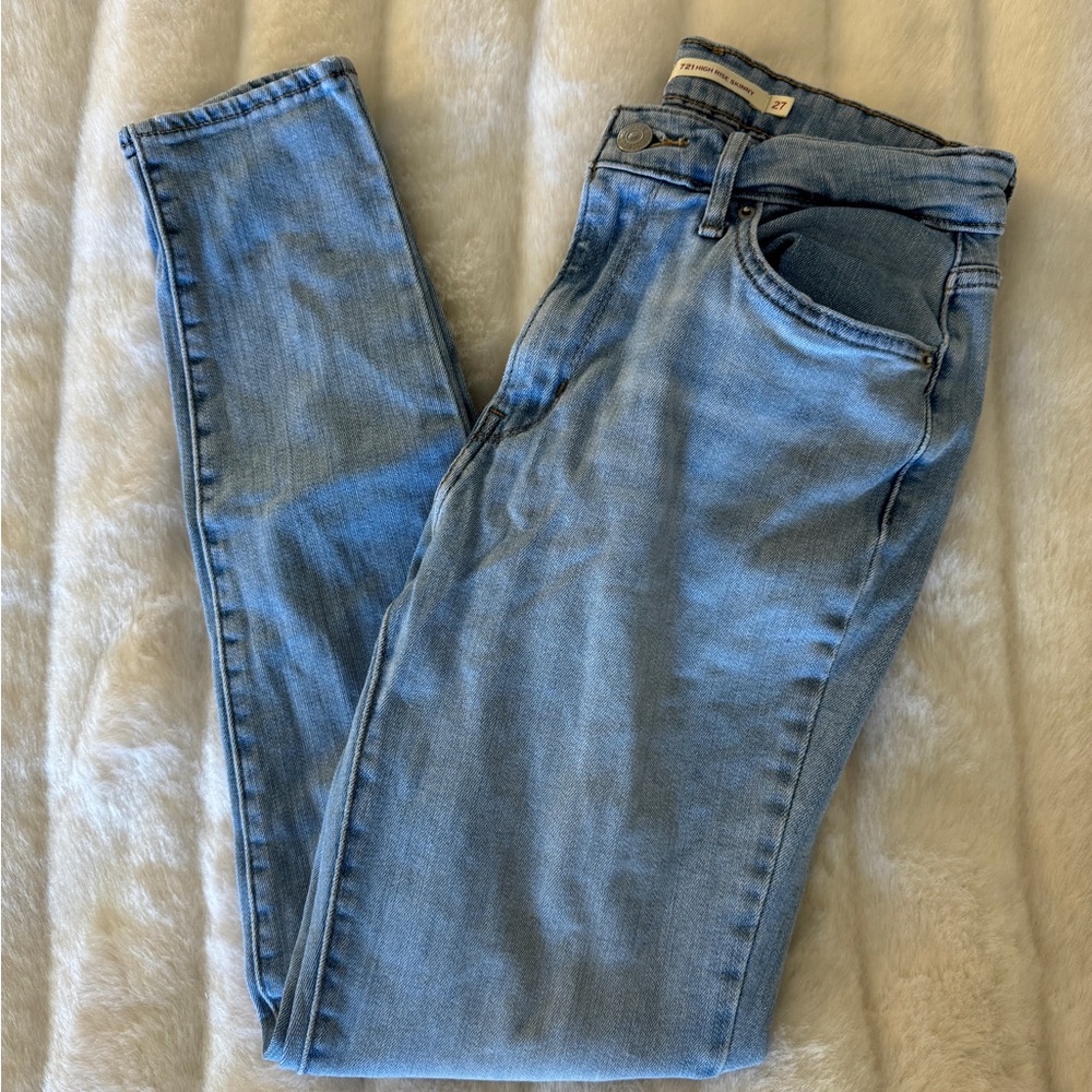 Levi's 721 High Rise Skinny Light Blue Women's Jeans